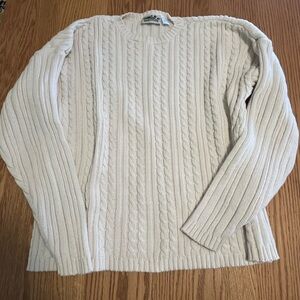 Women's Northern Reflections Pullover Cable Sweater Large- 90's Granny